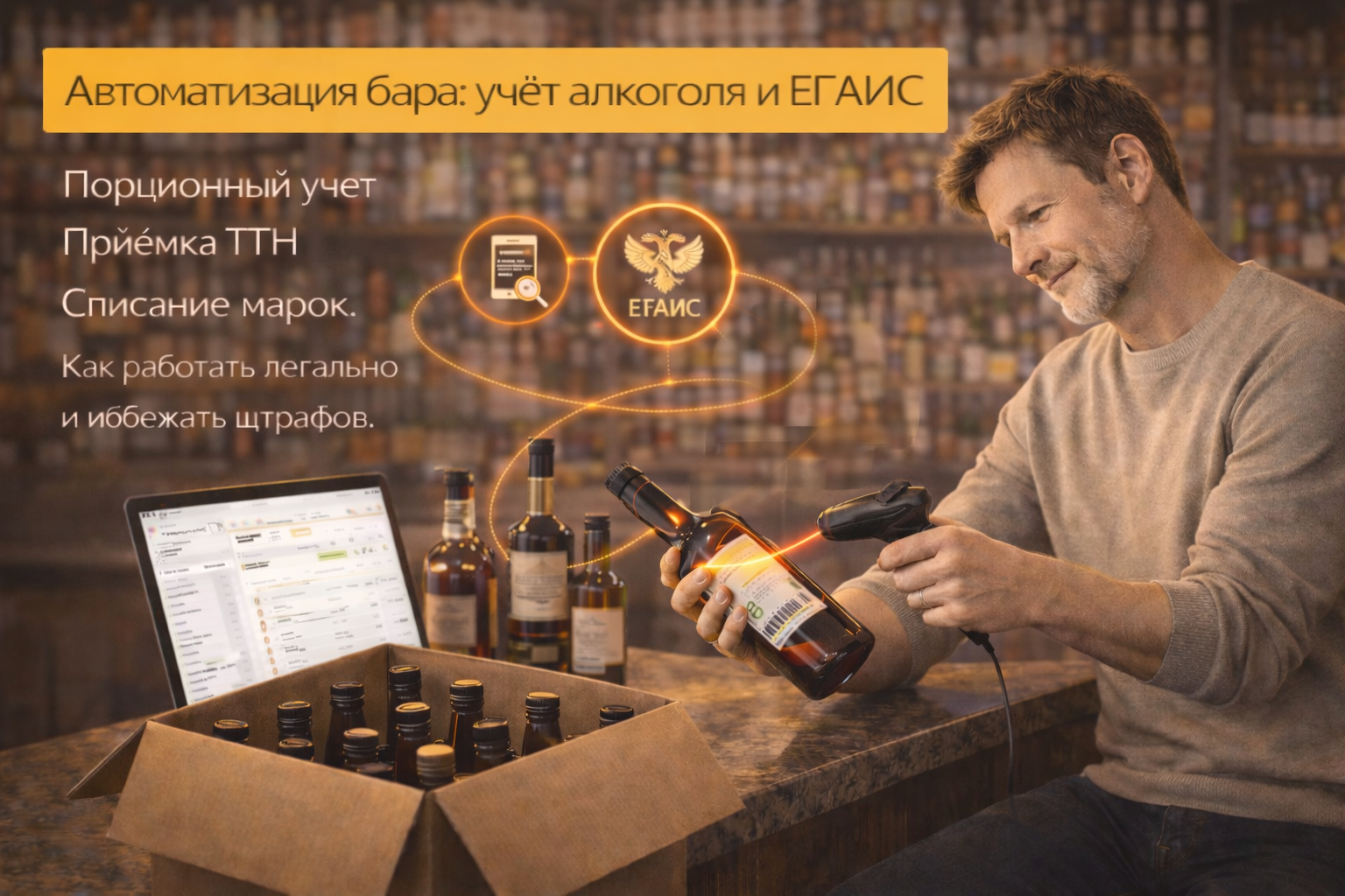 Учет алкоголя в баре