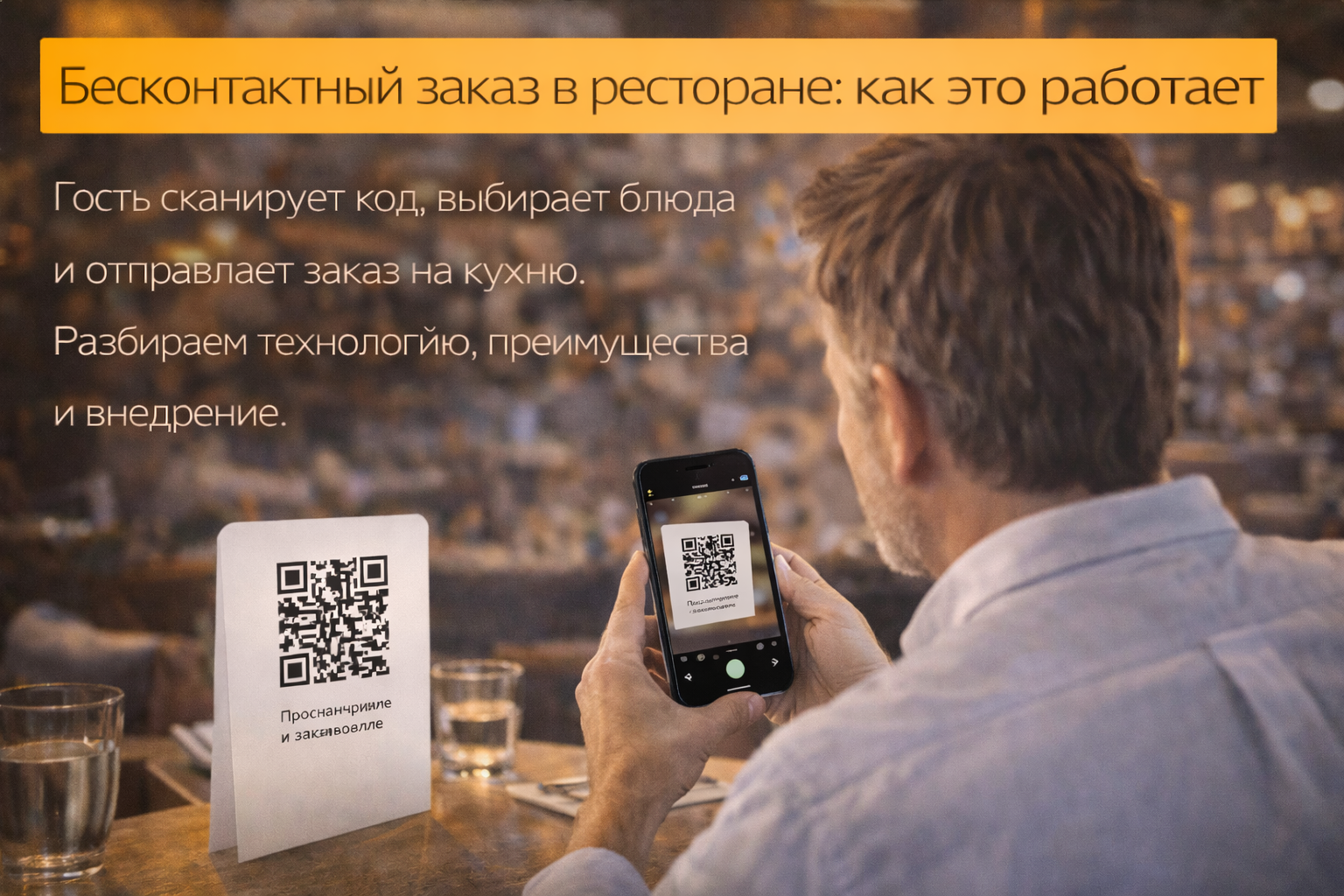 Бесконтактный заказ в ресторане