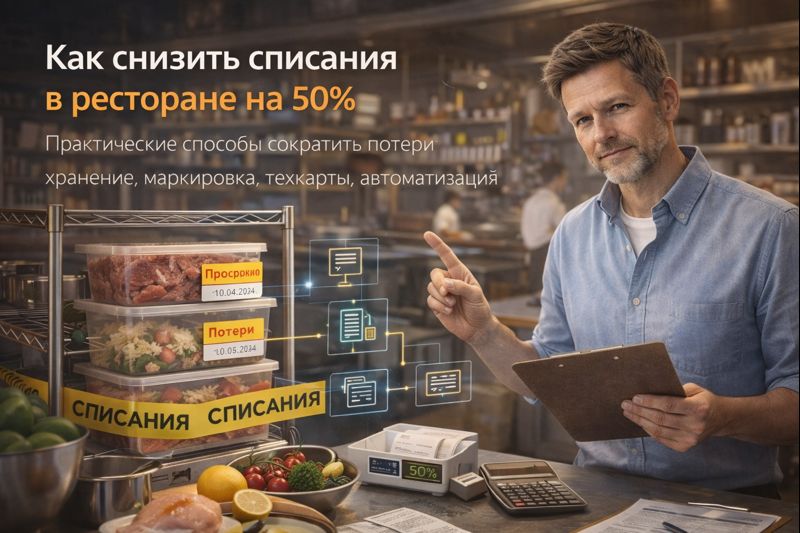 Снижение списаний в ресторане