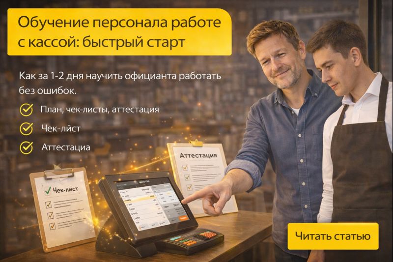 Обучение персонала работе с кассой