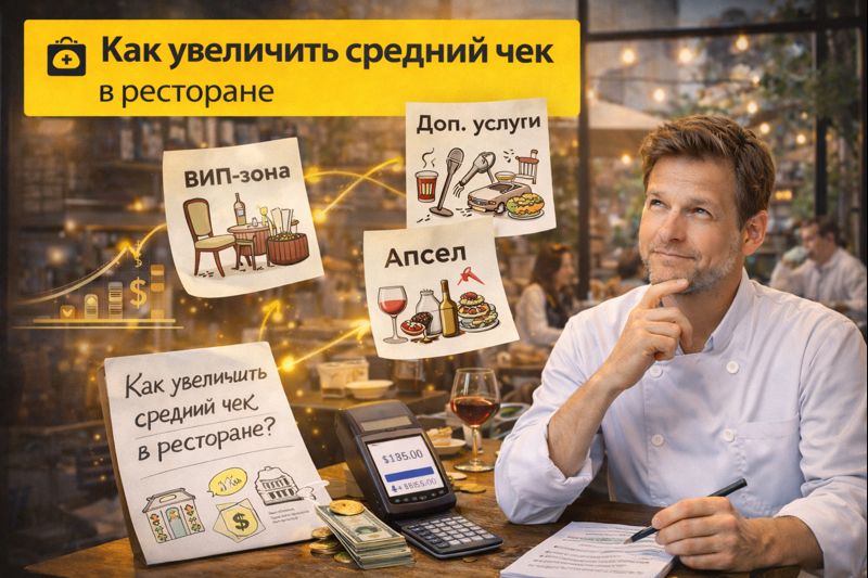 Как увеличить средний чек в кафе