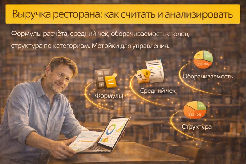 Выручка ресторана расчет аналитика